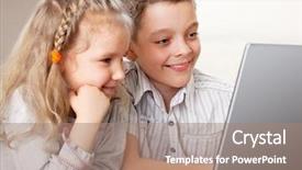  Presentation with happy kids at indoor playground - Colorful slide set enhanced with search belief in prayer christian backdrop and a light gray colored foreground.
