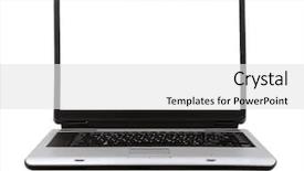  Presentation with laptop computers around the world backgroun - PPT layouts featuring laptop isolated on white background background and a  colored foreground