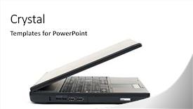  Presentation with lid - Presentation theme consisting of laptop on white background closing lid background and a white colored foreground