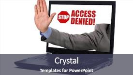  Presentation with censorship - Amazing theme having laptop screen concept for internet backdrop and a tawny brown colored foreground