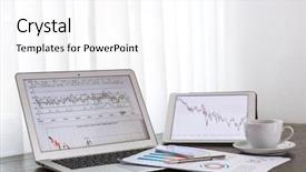  Presentation with cup coffee - Beautiful slides featuring laptop tablet smartphone and coffee backdrop and a pink colored foreground