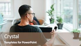  Presentation with young college student diagnosis of chlamydia - Slide deck featuring laptop while having coffee break background and a coral colored foreground