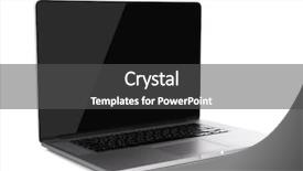  Presentation with black - PPT theme featuring laptop with black screen isolated background and a dark gray colored foreground
