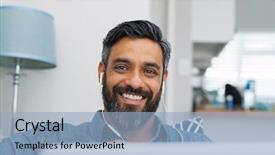  Presentation with eastern - PPT layouts featuring laptop with earphones while lying background and a light blue colored foreground