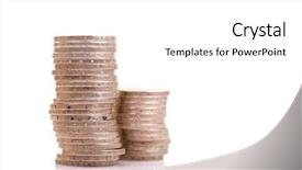  Presentation with inflation - Slide set consisting of large amount of euro background and a white colored foreground