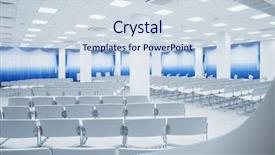  Presentation with curtains - Beautiful presentation theme featuring large and modern white auditorium backdrop and a sky blue colored foreground