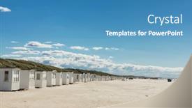  Presentation with beach - Presentation enhanced with large-beach-of-l-kken background and a teal colored foreground