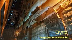  Presentation with scary - Presentation consisting of large big vintage exhaust vent background and a tawny brown colored foreground