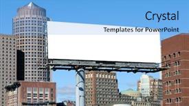  Presentation with advertising - Cool new presentation theme with pretty young woman smoking dangerous cigarette with toxic skull smoke backdrop and a ocean colored foreground