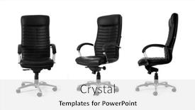  Presentation with leather - Slides enhanced with large-black-office-leather-armchair background and a white colored foreground