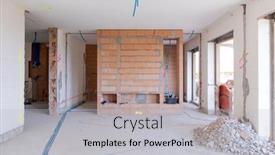  Presentation with renovation - Presentation design enhanced with large-bright-room-with-windows background and a light gray colored foreground