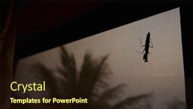  Presentation with green radar screen - Amazing presentation having large-bug-on-window-screen backdrop and a wine colored foreground