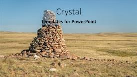  Presentation with colorado - Slide deck featuring large-cairn-overlooking-colorado-prairie background and a light blue colored foreground