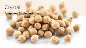  Presentation with chickpea - Beautiful slides featuring large-chickpea-or-garbanzo-beans backdrop and a lemonade colored foreground