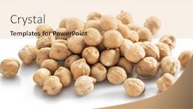  Presentation with chickpea - PPT theme having large-chickpea-or-garbanzo-beans background and a lemonade colored foreground