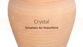  Presentation with clay pot on pottery - PPT layouts enhanced with large-clay-planter-flower-pot background and a lemonade colored foreground