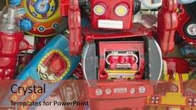  Presentation with old dublin - Amazing slides having large colection of old toys backdrop and a red colored foreground