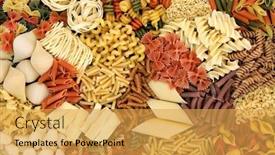  Presentation with dried food - PPT layouts enhanced with large-collection-of-dried-italian background and a yellow colored foreground