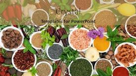  Presentation with herb - Amazing theme having large-collection-of-herb backdrop and a yellow colored foreground