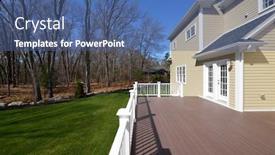  Presentation with colonial - PPT layouts with large-composite-deck-on-colonial background and a ocean colored foreground