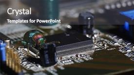  Presentation with anti virus - Beautiful PPT layouts featuring large computer bug virus jumping backdrop and a dark gray colored foreground