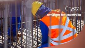  Presentation with bridges - Audience pleasing PPT theme consisting of large-construction-bridges-buildings-industry backdrop and a dark gray colored foreground