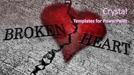  Presentation with soil red - Slides with large crack in cement background and a tawny brown colored foreground