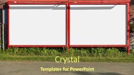  Presentation with advertising - Cool new slide deck with large-empty-white-space backdrop and a tawny brown colored foreground