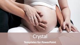  Presentation with medicine pregnant woman - Cool new PPT layouts with male sfertilization - pregnant woman with husband sitting backdrop and a coral colored foreground