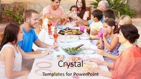  Presentation with family - Amazing presentation theme having  backdrop and a  colored foreground