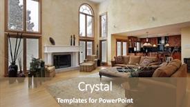  Presentation with story - PPT layouts enhanced with large family room with two background and a coral colored foreground