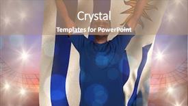  Presentation with uruguay - Beautiful presentation design featuring  backdrop and a  colored foreground