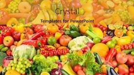  Presentation with pattern - Slide set enhanced with large-fruit-pattern-of-fresh background and a gold colored foreground