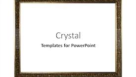  Presentation with frame - Colorful slide deck enhanced with large-golden-landscape-frame-isolated backdrop and a  colored foreground