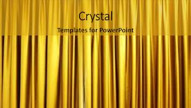  Presentation with movie curtain - PPT layouts enhanced with large golden stage curtain background and a gold colored foreground