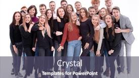  Presentation with gay - Presentation theme having large-group-of-gay-young background and a violet colored foreground