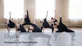  Presentation with black people wrestling - Audience pleasing slide deck consisting of large-group-of-young-fit backdrop and a light gray colored foreground