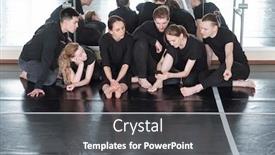  Presentation with scrolling - PPT layouts consisting of large-group-of-young-students background and a dark gray colored foreground