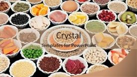  Presentation with health building - Amazing presentation design having large health and body building backdrop and a coral colored foreground