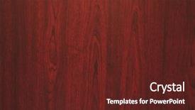  Presentation with wood grain - Presentation theme having large image of polished wood background and a tawny brown colored foreground