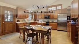  Presentation with oak - Audience pleasing PPT layouts consisting of luxury home with oak backdrop and a coral colored foreground