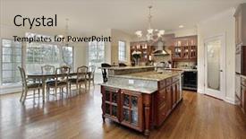  Presentation with anchorage metropolitan area - Beautiful PPT layouts featuring large kitchen with island backdrop and a mint green colored foreground