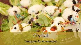  Presentation with lettuce - Theme consisting of large lettuce platter for halloween background and a  colored foreground