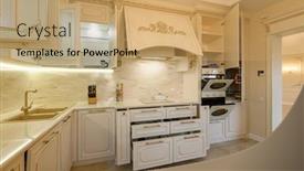  Presentation with luxury gold - Cool new PPT layouts with large-luxury-beige-and-gold backdrop and a coral colored foreground