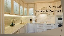  Presentation with luxury gold - Slide set with large-luxury-beige-and-gold background and a coral colored foreground