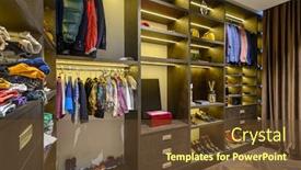 Presentation with shoes luxury - Theme with large-luxury-men-s-wardrobe background and a tawny brown colored foreground