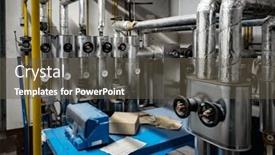  Presentation with oil and gas - Presentation enhanced with large-oil-heating background and a tawny brown colored foreground