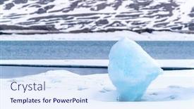  Presentation with ice blue - Amazing PPT theme having large-piece-of-glacial-blue backdrop and a sky blue colored foreground