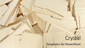  Presentation with legal - Audience pleasing PPT layouts consisting of large pile of legal file backdrop and a  colored foreground