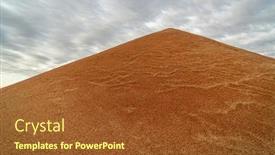  Presentation with kansas - Slides featuring large pile of red sorghum background and a tawny brown colored foreground